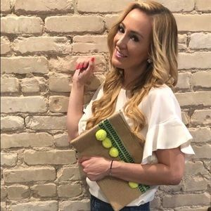 Moroccan Pom Pom clutch